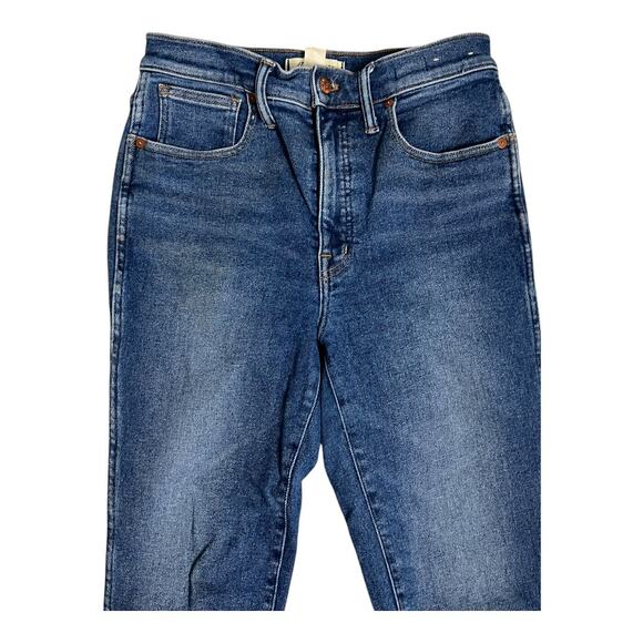 Madewell Jeans 10" High-Rise Skinny Stretch Denim 28 Blue Basic Casual Everyday - Picture 2 of 7